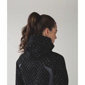 Lululemon Scuba Hoodie III Simply Lace Play Dark Slate Black / Dark Slate